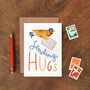 'Sending Hugs' Greetings Card, thumbnail 1 of 2