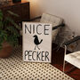 Nice Pecker Funny Bathroom Hand Painted Wall Art Print, thumbnail 5 of 8