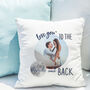 Personalised Moon And Back Anniversary Cushion, thumbnail 1 of 2