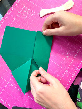 Father's Day Origami Heart Personalised Card, 3 of 7