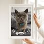 Personalised Pet Cat Portrait Photo Print Wall Art With Professional Photo Editing, thumbnail 1 of 6