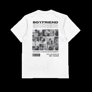 Personalised 11 Photos Boyfriend / Girlfriend T Shirt, 9 of 12