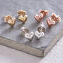 Sweetheart Solid Silver Or Gold Stud Earrings, thumbnail 1 of 7