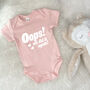 Oops We Did It Again! 2nd Baby Announcement Babygrow, thumbnail 3 of 8