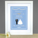 Personalised Classic Wedding Print By The Little Paper Company ...