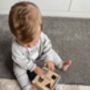 Personalised Wooden Teddy Sorterbox Puzzle Shapes Toy, thumbnail 5 of 7