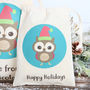 Owl Christmas Personalised Cotton Bags, thumbnail 3 of 5