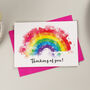 Rainbow Thinking Of You Card, thumbnail 1 of 2