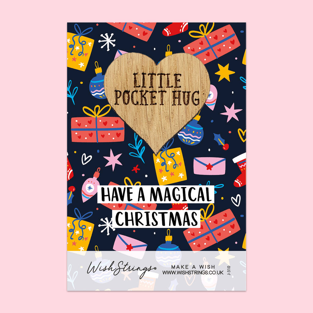 Magical Christmas Little Pocket Hug – Festive Gift Design, 1 of 3