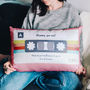Personalised Names And Date Cassette Tape Cushion, thumbnail 4 of 5