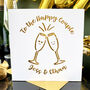Personalised Champagne Flutes Card, thumbnail 1 of 4