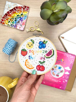 Squeeze The Day Cross Stitch Kit, 5 of 8