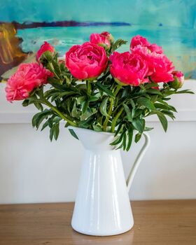 Fresh Handmade Coral Peonies Bouquet, 2 of 4
