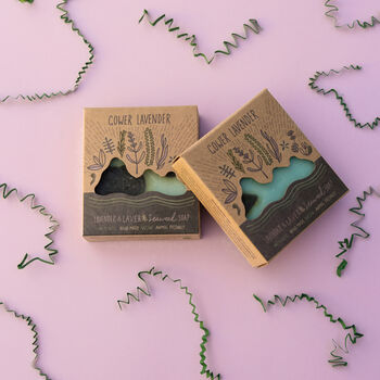 Handmade Lavender And Laver Seaweed Soap, 2 of 3