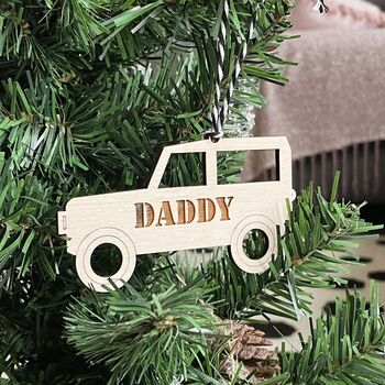 Personalised Car Christmas Tree Decoration, 3 of 9