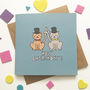 Cat Groom And Groom Wedding Card, thumbnail 3 of 5
