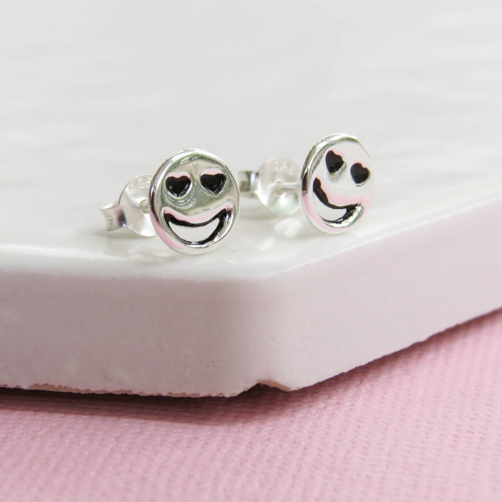 Heart Eyes Emoji Earrings By Luna Emporium