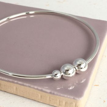 21st birthday handmade silver bangle by handmade by helle ...