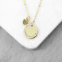 Personalised Heart And Disc Necklace, thumbnail 10 of 10