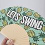 Handheld Lets Swing Folding Fan, thumbnail 1 of 3