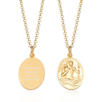 Personalised St. Christopher Necklace, 8 of 10