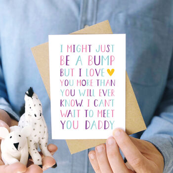 'From The Bump' Daddy To Be Card, 2 of 7