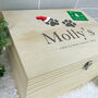 Personalised Santa Hat Paws Pet Christmas Eve Box, thumbnail 2 of 7