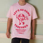 England Football Vintage Style Souvenir T Shirt In Pink, thumbnail 1 of 2