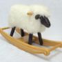 Ivory Fleece Rocking Lamb, thumbnail 1 of 3