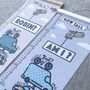 Personalised Transport Tower Canvas Height Chart, thumbnail 4 of 7