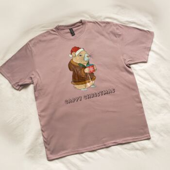 Personalised 'Cappy Christmas' Capybara T Shirt, 2 of 5