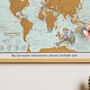 Personalised Scratch The World® Travel Edition Map, thumbnail 3 of 11