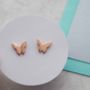 Butterfly Stud Earrings, thumbnail 4 of 8