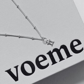 Sterling Silver Mini Zodiac Pendant Necklace, 6 of 6