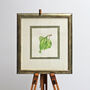 Botanical Watercolour With Plum Leaves Illustration, thumbnail 2 of 3