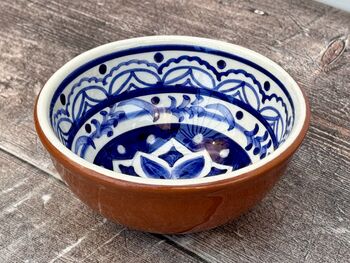 Set Of Four Blue And White Small/Dipping Bowls, 4 of 6