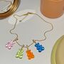 Transparent Gummy Bear Pendant Necklace, thumbnail 3 of 11