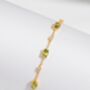 Peridot Bracelet In Sterling Silver And Gold, thumbnail 12 of 12