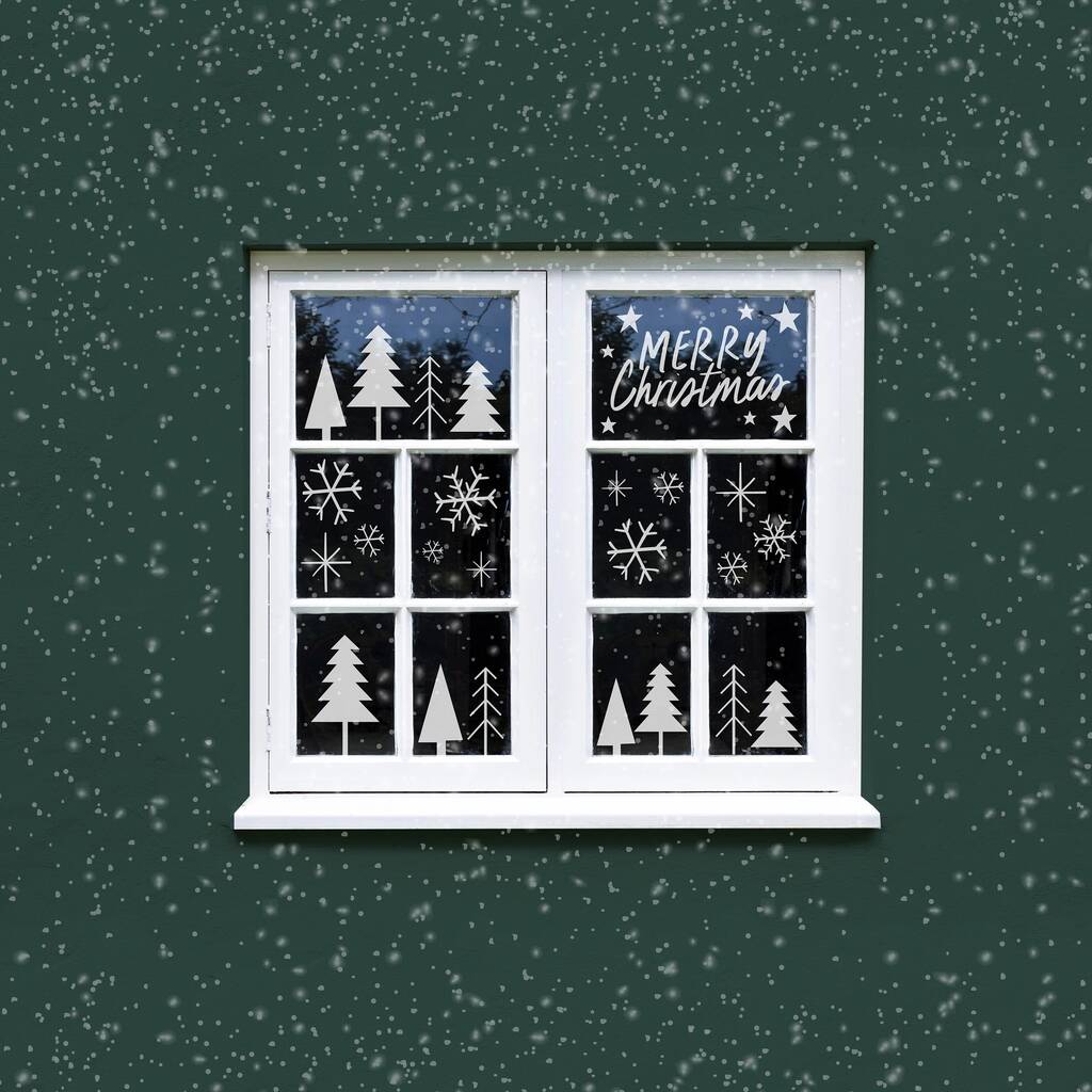 Christmas Window Stencil Design Kit By designedbyflossie