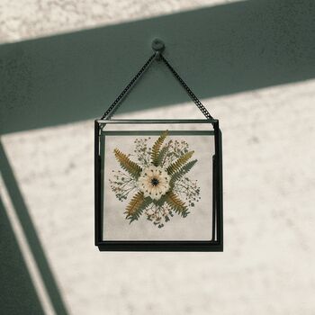 Love In A Mist Glass Pressed Flower Frame, 2 of 4
