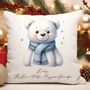 Sentimental Winter Teddy Bear Cushion Gift Collection, thumbnail 8 of 11