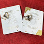 Festive Bee Merry Pin Badge, thumbnail 2 of 6