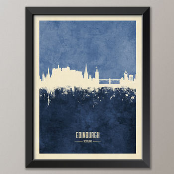 Edinburgh Skyline Print And Box Canvas, 2 of 7