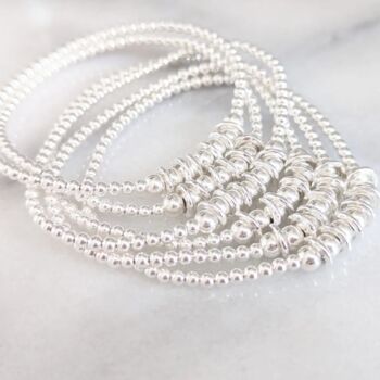 Sterling Silver Decade Rings Birthday Bracelet Gift For Various Ages, 7 of 12