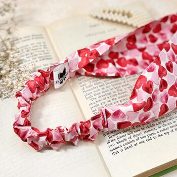 Heart Print Hairband Valentine Gift, 2 of 7