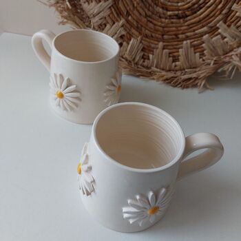Handmade Ceramic Daisy Mug, 10 of 12