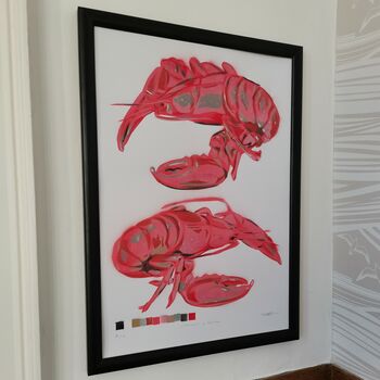 'Common Lobster' Original Signed Painting, 4 of 10