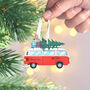 Personalised Christmas Campervan Hanging Decoration, thumbnail 1 of 5