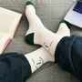 Lucky White Bamboo Socks For Him And Her, thumbnail 2 of 6