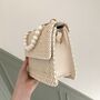 Personalised Pearl Straw Clutch Cross Body Bag, thumbnail 2 of 4